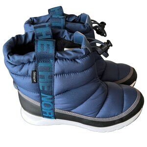 The North Face Youth Thermoball Pull On Waterproof Winter Snow Boot Blue Size 6